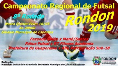 8ª Rodada do Campeonato Regional de Futsal