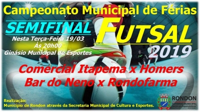 SEMIFINAL: Campeonato Municipal de Férias Futsal