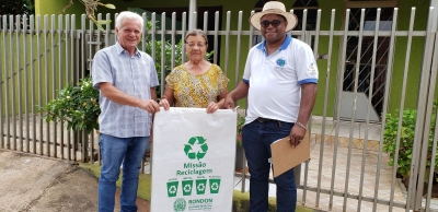 Município De Rondon Realiza Entrega De Sacos de Ráfia Para Coleta Do Reciclado E Orienta Comunidade