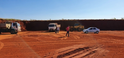 Obras de Terraplanagem a todo vapor para instalação de 36 aviários do Núcleo de Aves da Somave Alimentos