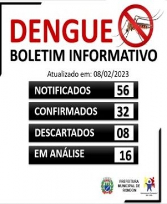 BOLETIM INFORMATIVO - DENGUE