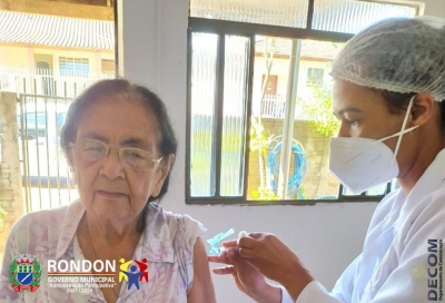 VACINAÇÃO DE IDOSOS EM RONDON TEVE CONTÍNUIDADE NESSE SÁBADO!