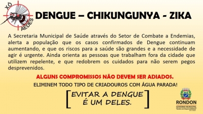 Saúde Alerta Para Aumento de Casos de Dengue!