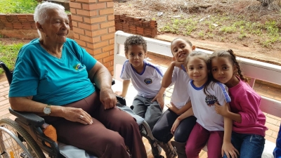 Alunos Do Cmei Francisco Sella Visitam Lar Dos Idosos Em Paraíso Do Norte