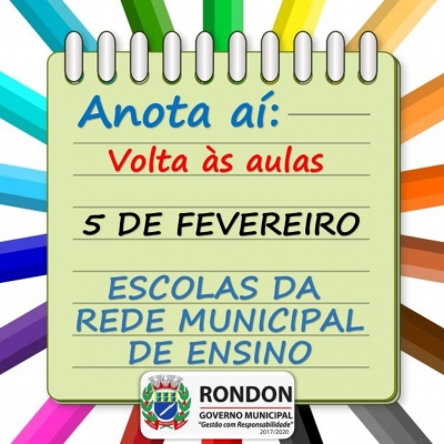 Volta às aulas na Rede Municipal de Ensino