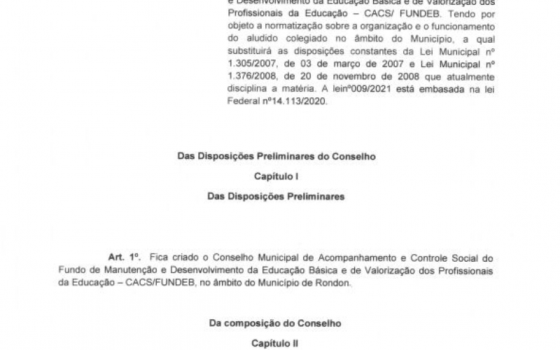 NOVO DECRETO MUNICIPAL Nº 5594/2021