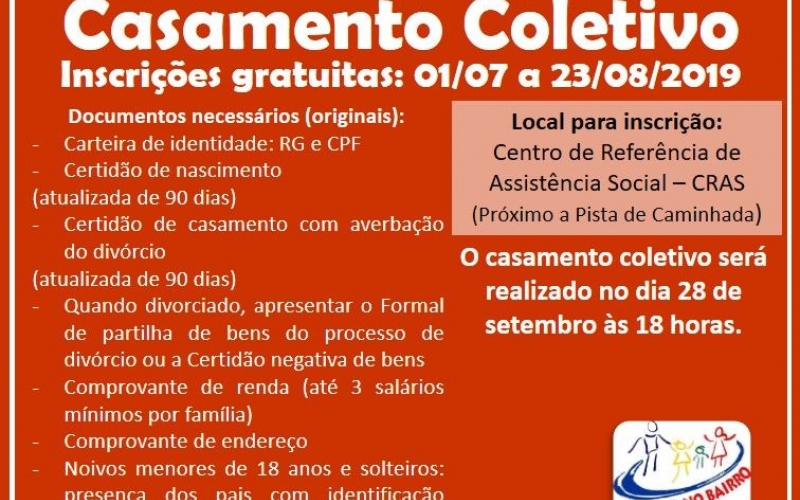 Programa Justiça no Bairro: Casamento Coletivo