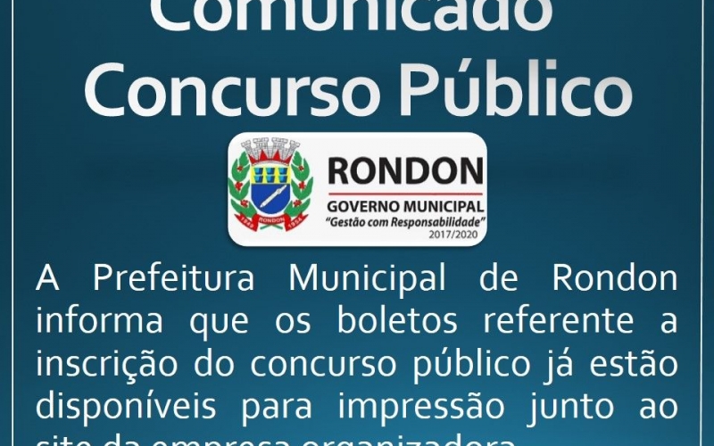 Comunicado concurso público