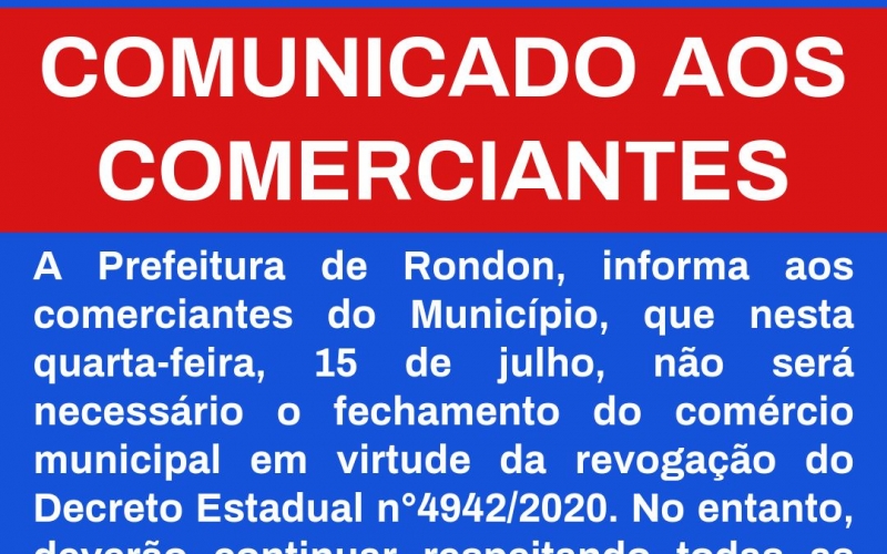 Revogado o Decreto Estadual n° 4942/2020