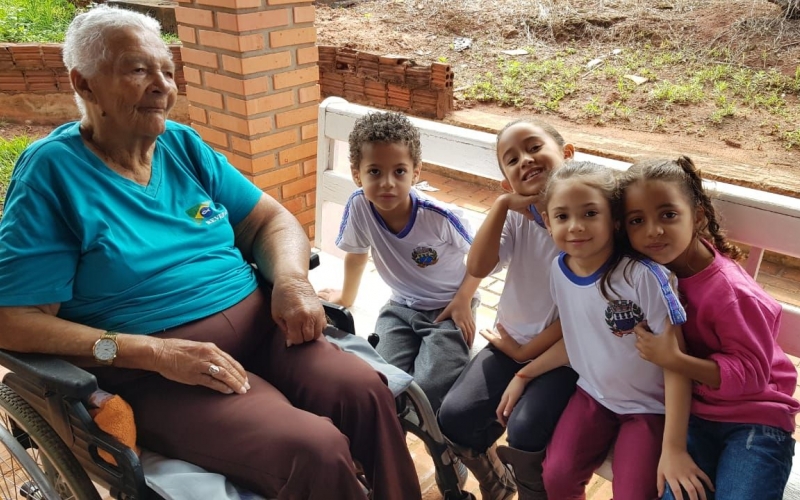 Alunos Do Cmei Francisco Sella Visitam Lar Dos Idosos Em Paraíso Do Norte